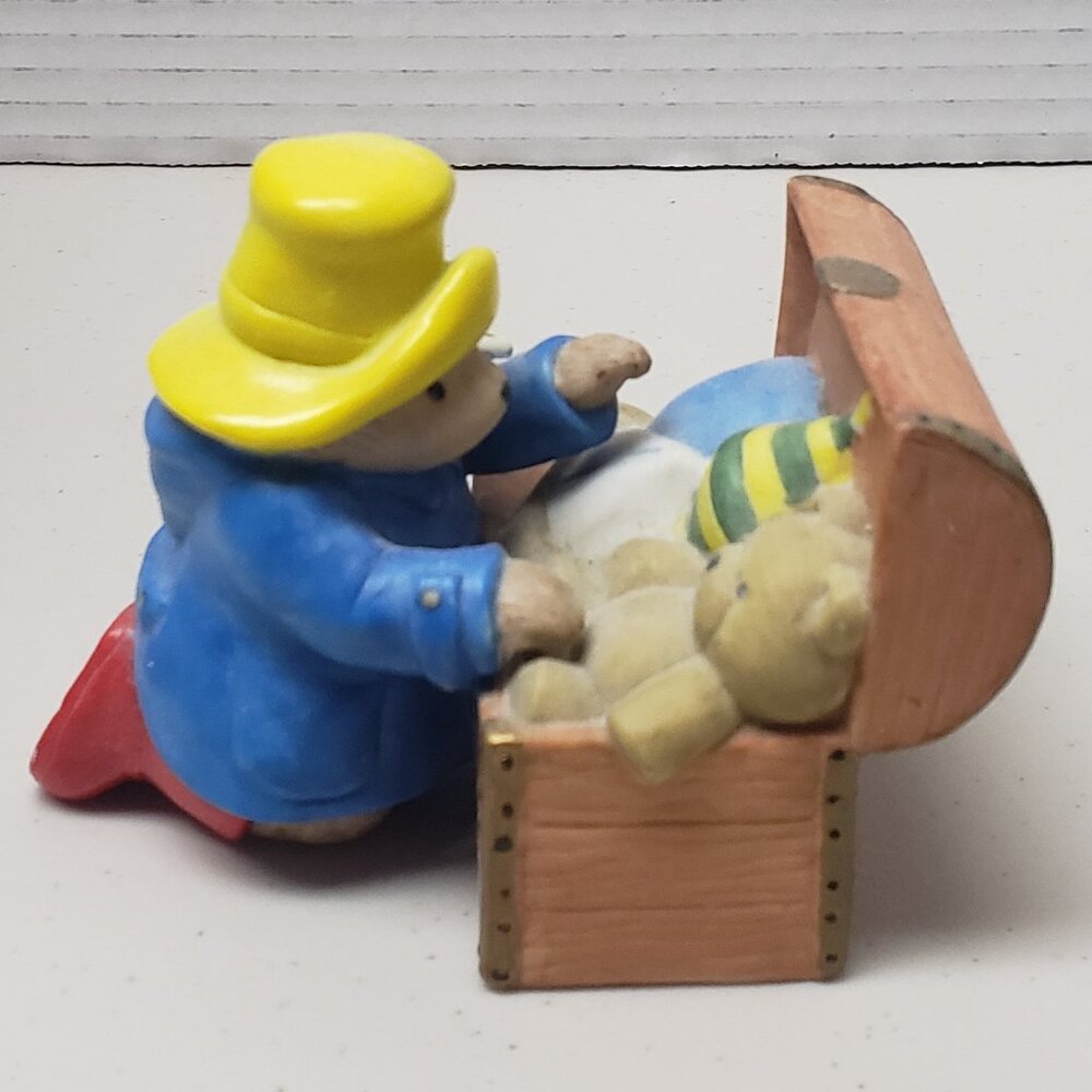 Paddington Bear Enesco Figurine Paddington With Toy Chest